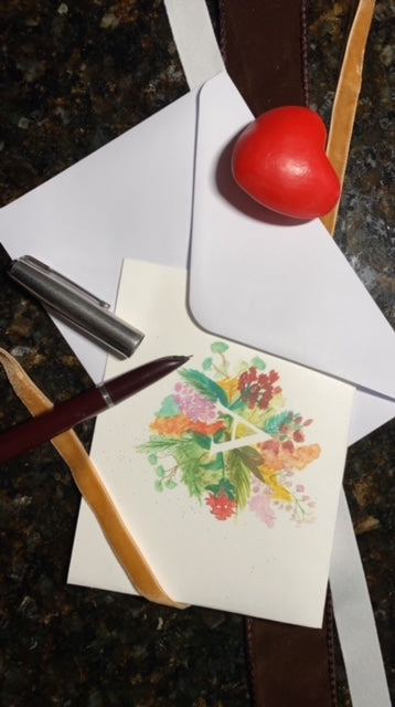 Custom watercolor note cards