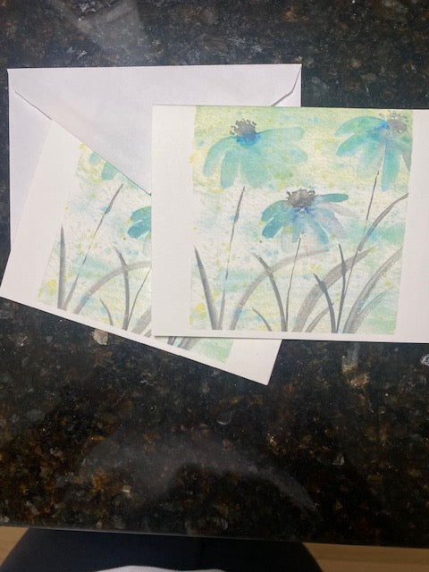 Cornflower note card