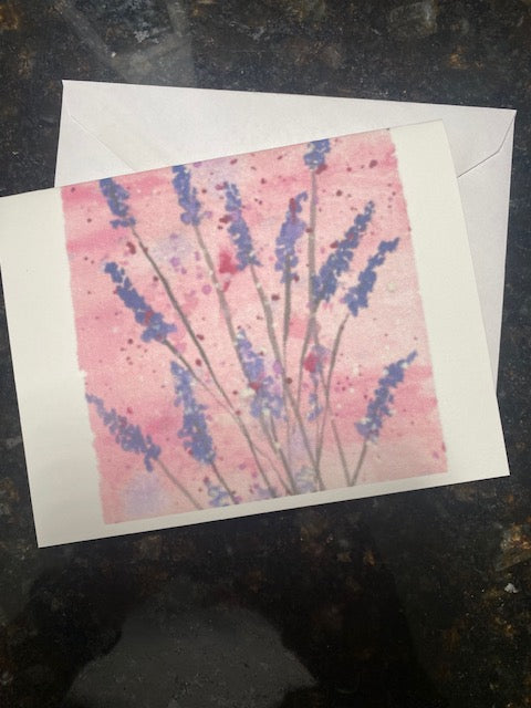 Lavender notecards